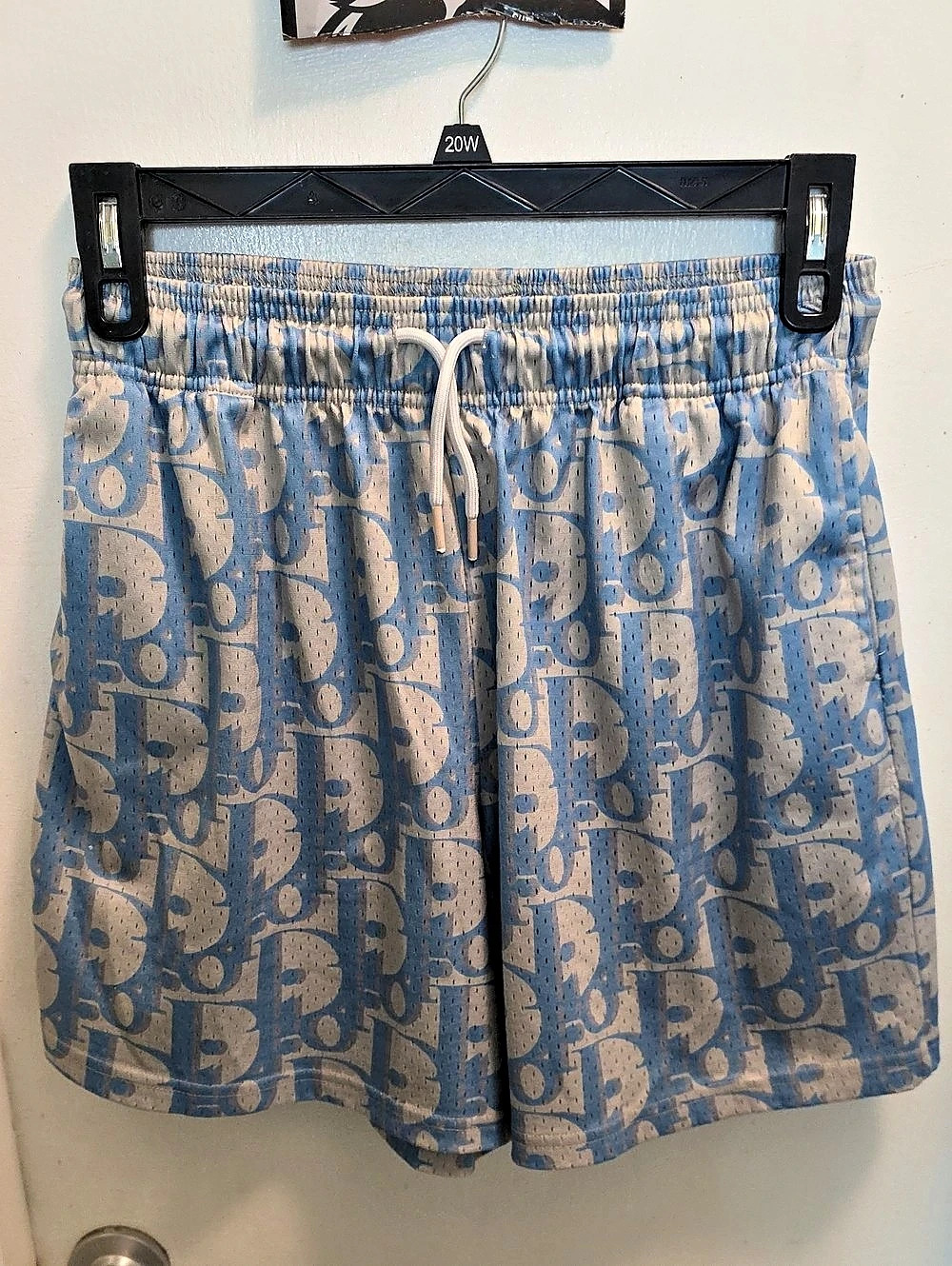 Mr. Remade Men's Geometric Shorts in Blue & Gray Size XL